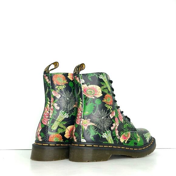 NIB Dr Martens Wild Botanics 1460 Lace Up Ankle Boots Women’s 5 Shoes - Picture 8 of 13